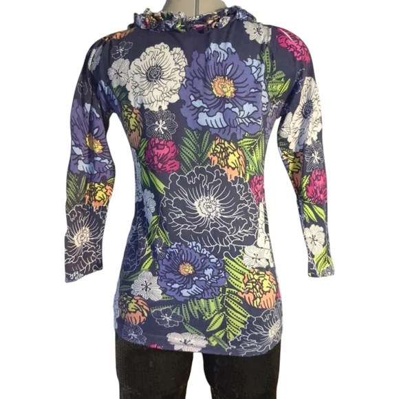 Floral V-Neck Ruffle Top - Multicolor - Picture 6 of 9